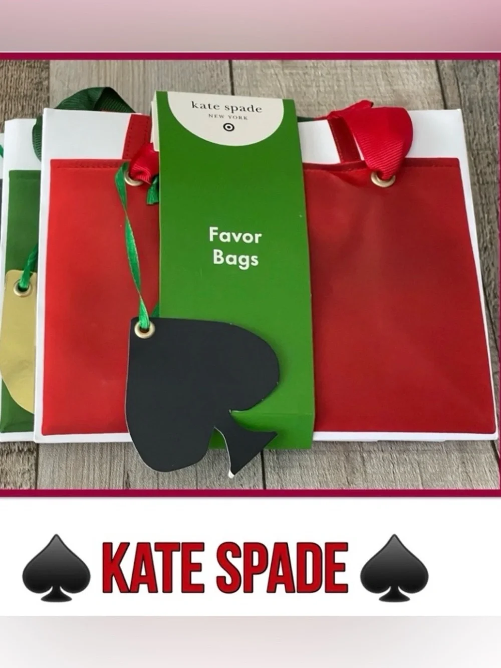 Kate Spade x Target 4pc Gift Bag /Treat Bag Set